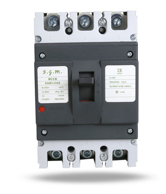 calidad  Custom LOGO MCCB SGM3-250S 3P Magnetic MCCB Molded Case Circuit Breaker SGM3-250S fábrica